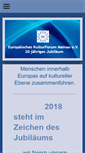 Mobile Screenshot of europaeisches-kulturforum-mainau.com