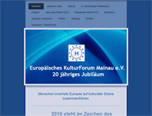 Tablet Screenshot of europaeisches-kulturforum-mainau.com